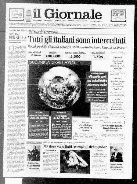 Il giornale : quotidiano del mattino